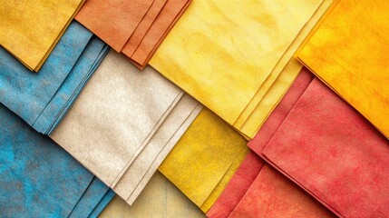 Colorful Textured Paper Sheets for Creative Projects