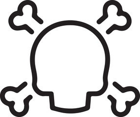 Skull icon symbol vector image illustration
