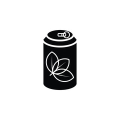 icon autumn Canned drinks vector illustration