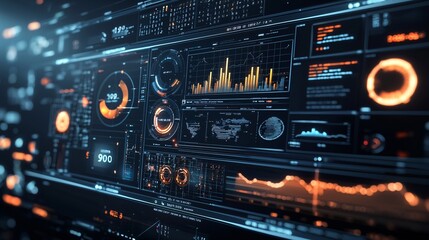 Obraz premium Real-Time Analytics Dashboard for Social Media Engagement