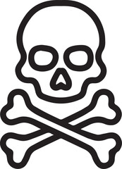 Skull icon symbol vector image illustration
