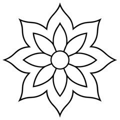 abstract flower design mandala vector