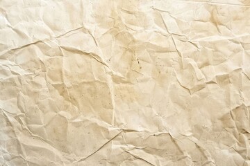 Obraz premium Beige paper texture background crumpled wrinkled.