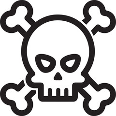 Skull icon symbol vector image illustration
