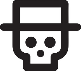 Skull icon symbol vector image illustration
