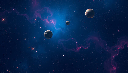 Fototapeta premium Space Background Design – Stunning and Cosmic Visuals for Your Creative Projects