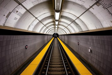 Subway Tunnels Underground tunnels connecting stations