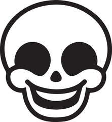 Skull icon symbol vector image illustration
