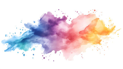 Obraz premium Pastel Watercolor Background, Soft hues blending seamlessly, isolated design perfect for digital use, versatile for various creative projects