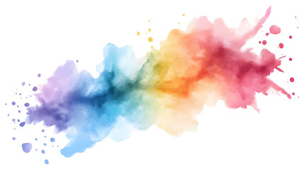 Soft pastel watercolor background, isolated design on white canvas, ideal for digital art projects and creative presentations