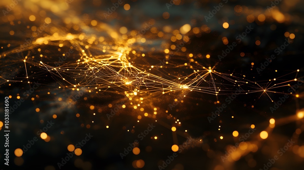 Poster abstract golden network of interconnected nodes