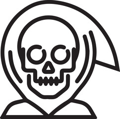 Skull icon symbol vector image illustration
