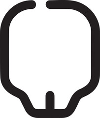 Skull icon symbol vector image illustration
