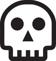 Skull icon symbol vector image illustration
