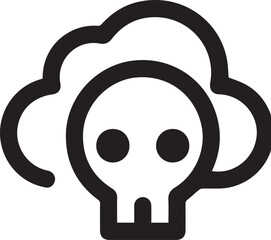 Skull icon symbol vector image illustration
