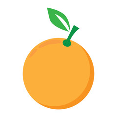 orange fruit isolated on white