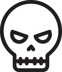 Skull icon symbol vector image illustration
