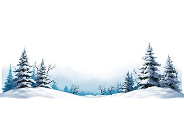 Fototapeta premium Snow winter landscape tree outdoors nature.