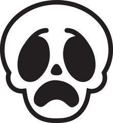 Skull icon symbol vector image illustration
