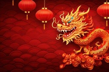 Chinese festival lantern dragon.