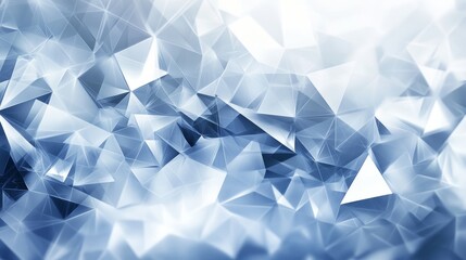 Obraz premium Abstract blue polygon background, a modern geometric design with depth and texture