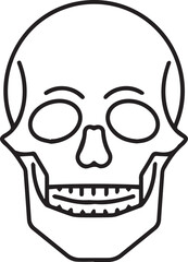 Skull icon symbol vector image illustration
