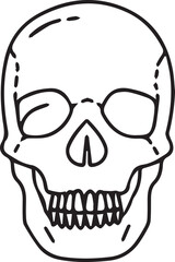 Skull icon symbol vector image illustration
