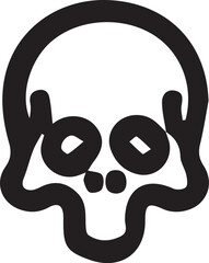Skull icon symbol vector image illustration
