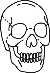 Skull icon symbol vector image illustration
