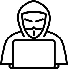 Vector Illustration of Hacker Icon