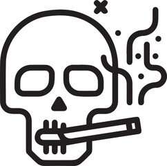 Skull icon symbol vector image illustration
