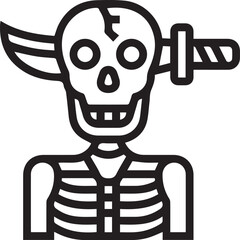 Skull icon symbol vector image illustration
