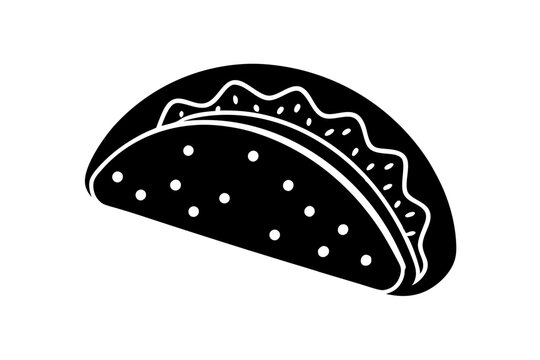 recommend clip art: black vector design tacos silhouette illustration