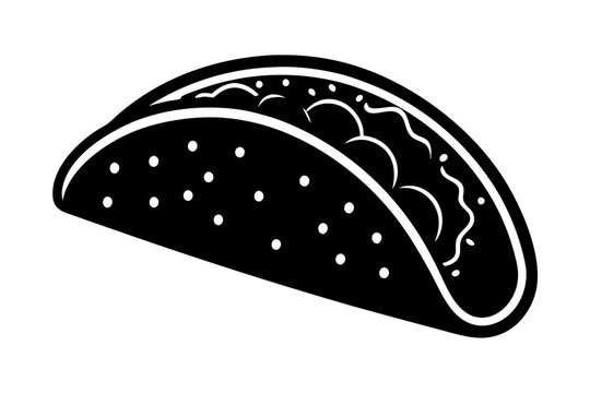 recommend clip art: black vector design tacos silhouette illustration