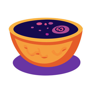 illustration of a halloween bowl