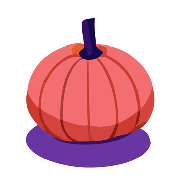 halloween pumpkin on a white background
