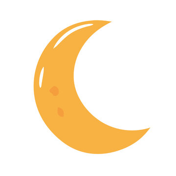 Illustrated Halloween moon