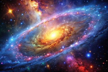 Obraz premium Colorful space galaxy cloud nebula. Starry night cosmos. Universe science astronomy. Supernova background wallpaper