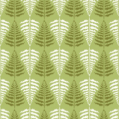 Tree Leaves Design For Block screen Print Allover Seamless Repeat Pattern 