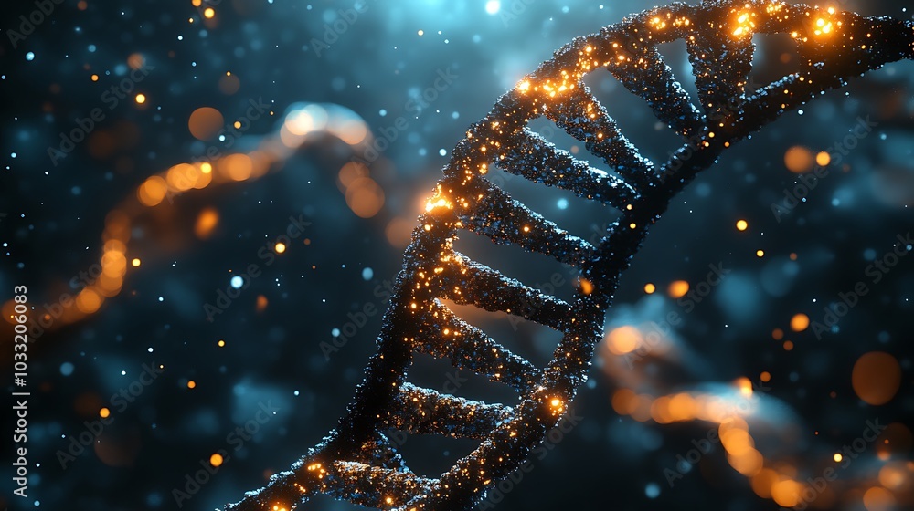 Aufkleber exploring the mysteries of dna illuminating the double helix structure and its role in genetics and 