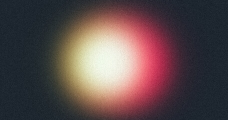 Magenta pink orange dark color wave flow grainy gradient backdrop design, noise texture effect, copy space.