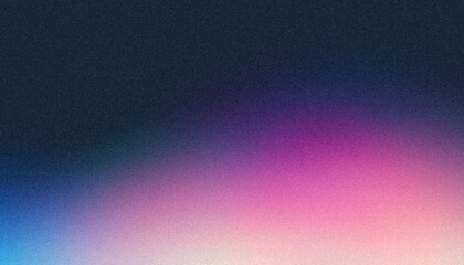 Purple blue dark color wave flow grainy gradient backdrop design, noise texture effect, copy space.