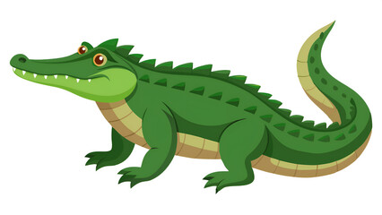 Fototapeta premium crocodile isolated on a clean white background