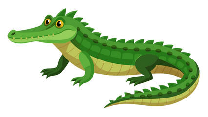 crocodile isolated on a clean white background