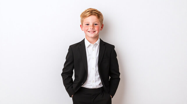Smiling Boy in a Suit - Portrait Photography