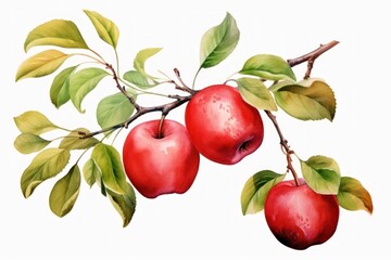 Apple branch fruit plant.