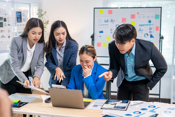 A group of people are working together on a project