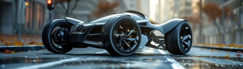Showcase the latest advancements in electric vehicle technology through a revolutionary 3D design that captures attention