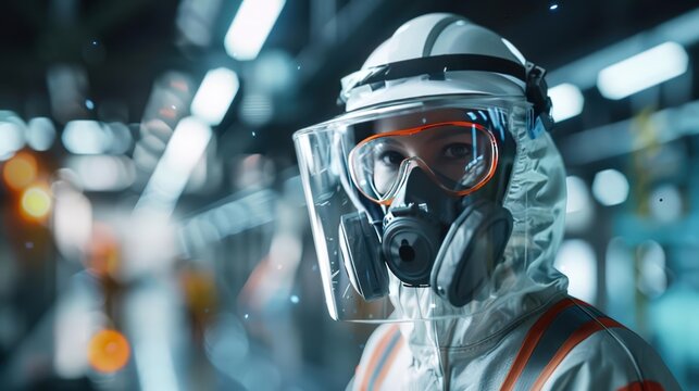 Showcase the necessity of safety equipment and procedures with lifelike 3D illustrations of PPE and safety measures