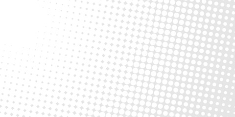 Dotted halftone waves. Abstract shapes, wave effect dotted gradient. Halftone graphic dots waves modern